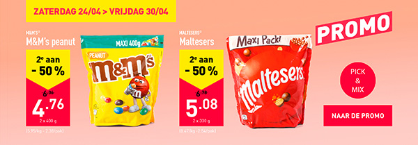 M&M’s peanut - Maltesers