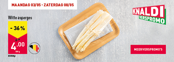 Witte asperges -36%