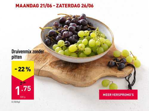 Druivenmix zonder pitten -22%