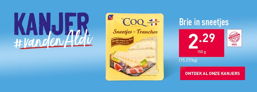 KANJER #vandenAldi - Brie in sneetjes